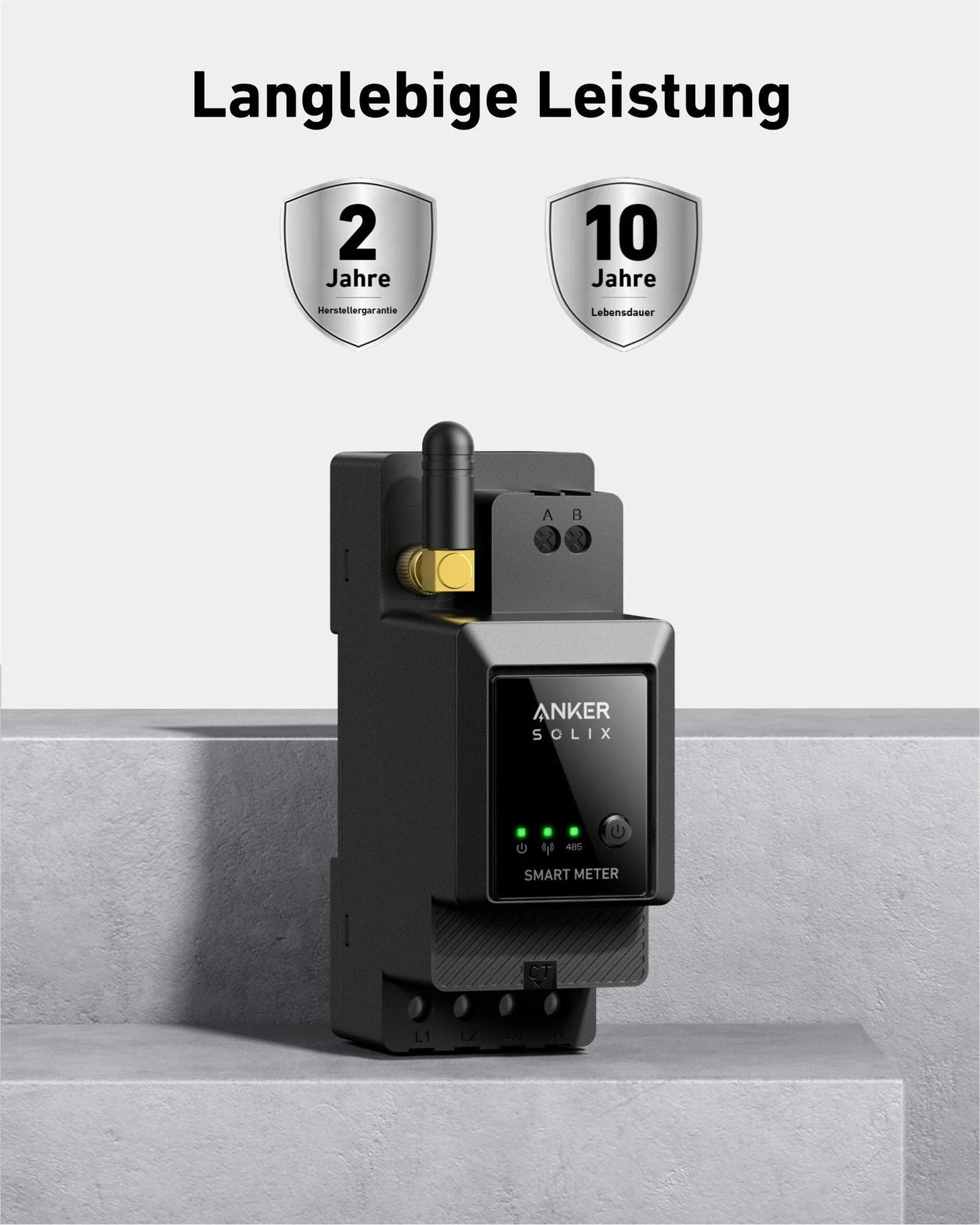 ANKER SOLIX 2 Pro Balkon-Speicher 1,6–9,6 kWh, inkl. Smart Meter, Erweiterungsakku optional