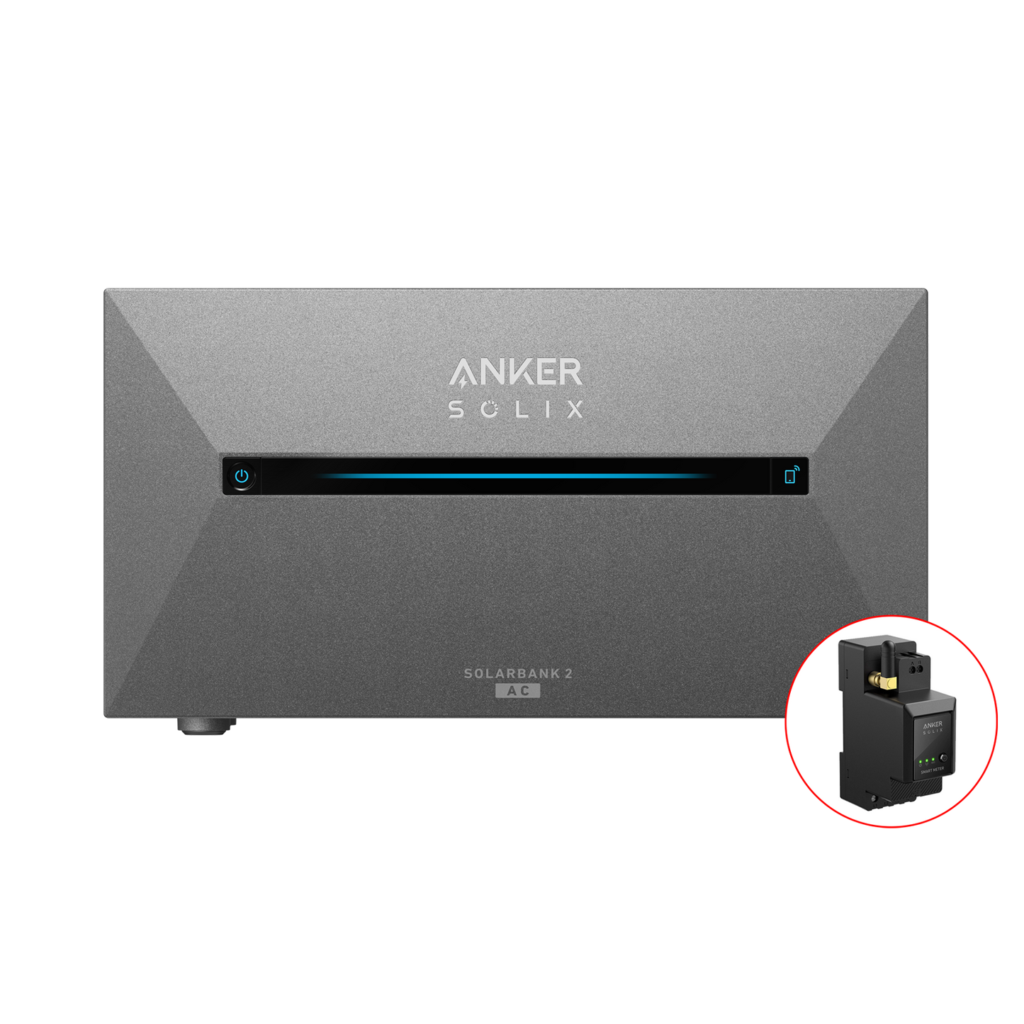 Anker SOLIX Solarbank 2 E1600 AC Speicher 1600Wh LiFePO4 AC-Gekoppelt mit 2 MPPT Solarcontrollern IP65 ohne/mit Smart Meter