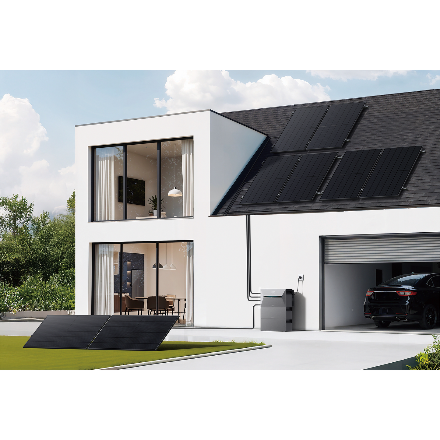 Anker SOLIX 3 Pro 880W Balkonkraftwerk mit 2×440W Modulen, Smart Meter, Halterung optional, IP65