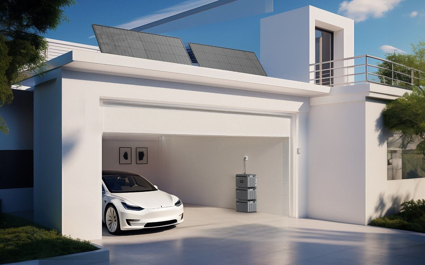 Growatt NEXA 2000 All in one Speicher(2048WH) mit 0/1/2/3 Erweiterungsakku, Einfache Installation, Balkonkraftwerke, IP66