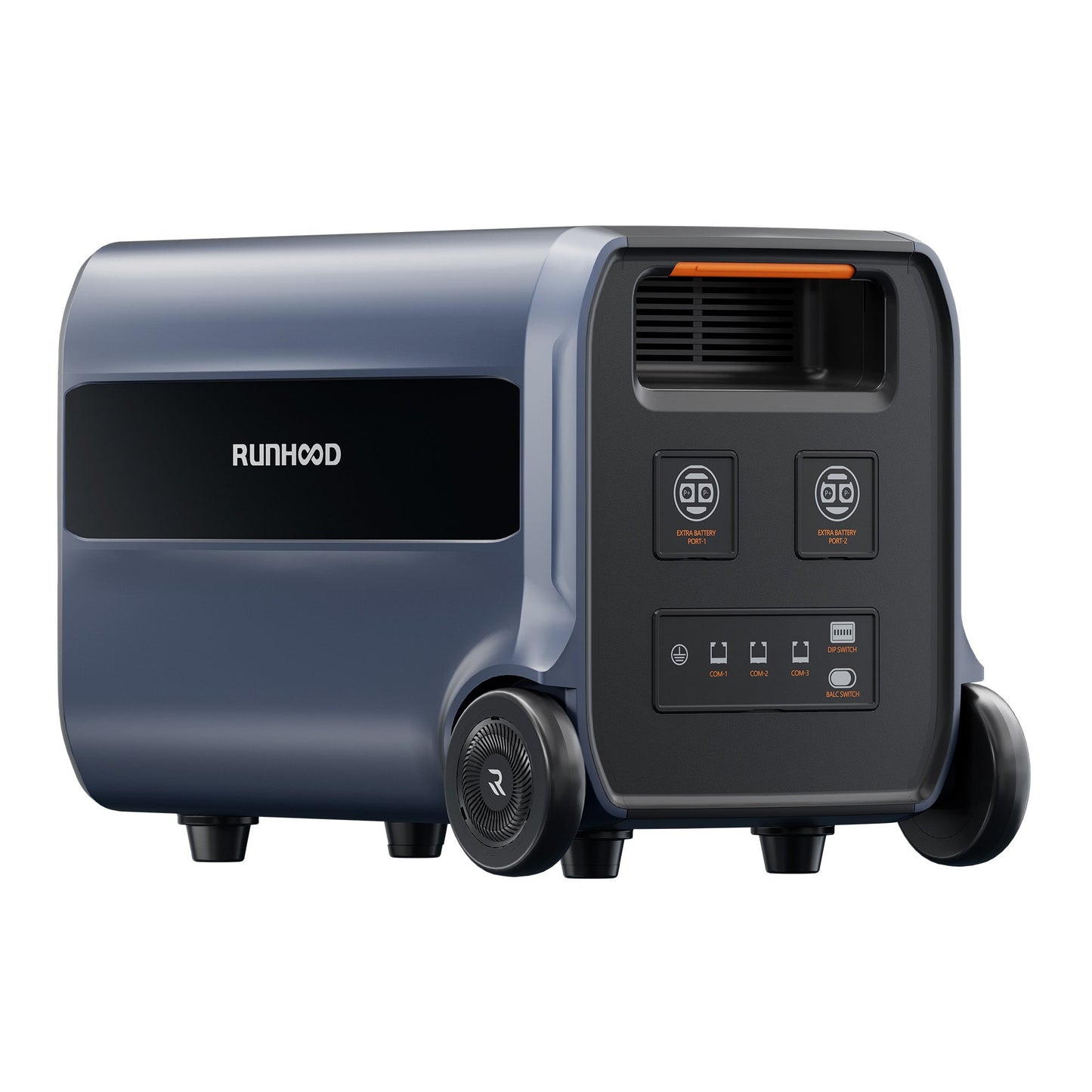 Runhood F2400 Balkonkraftwerkspeicher 2,4 kWh – Erweiterbarer bis 19,2 kWh, AC/DC Laden & Entladen, Notstromversorgung, Mobile Powerstation