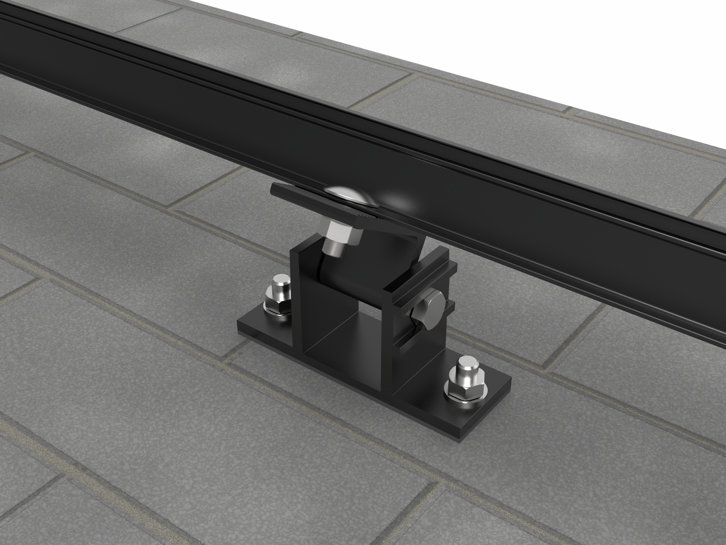 Intellisolaris Solar Panel Halterung 100W-600W Einstellbarer Winkel 10-35° für Flachdach Wand Boden Garage Boot (Edelstahlschrauben Inklusive)