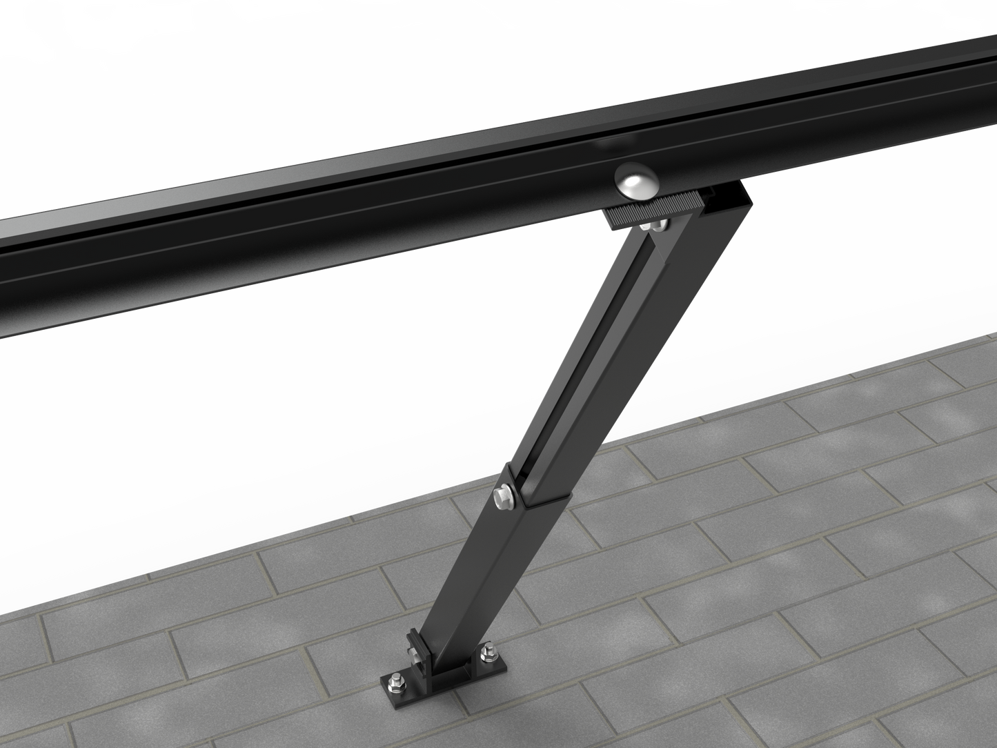 Intellisolaris Solar Panel Halterung 100W-600W Einstellbarer Winkel 10-35° für Flachdach Wand Boden Garage Boot (Edelstahlschrauben Inklusive)