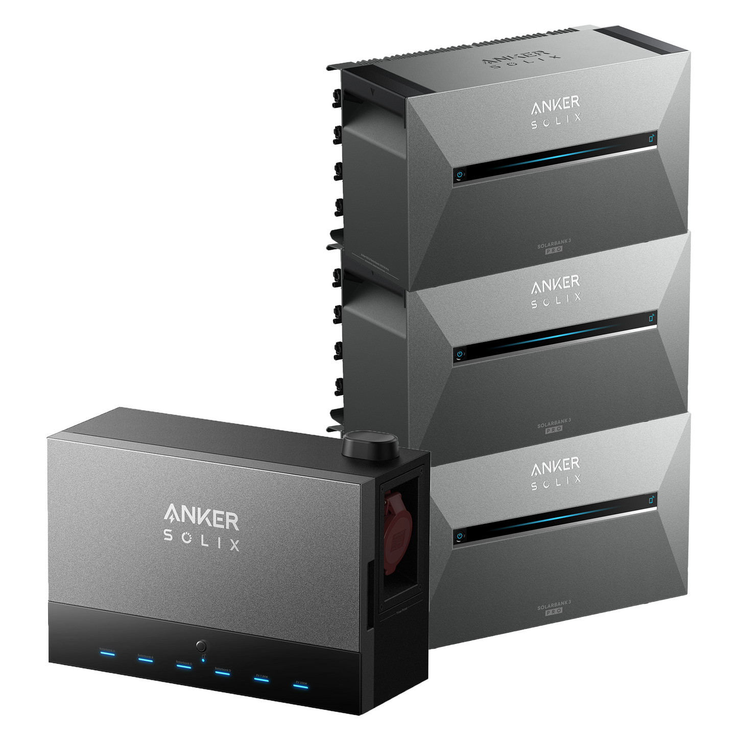 Anker SOLIX Power Dock + 1/2/3 Solarbank 3 E2700 Pro, bis 64,5 kWh, App-gesteuert