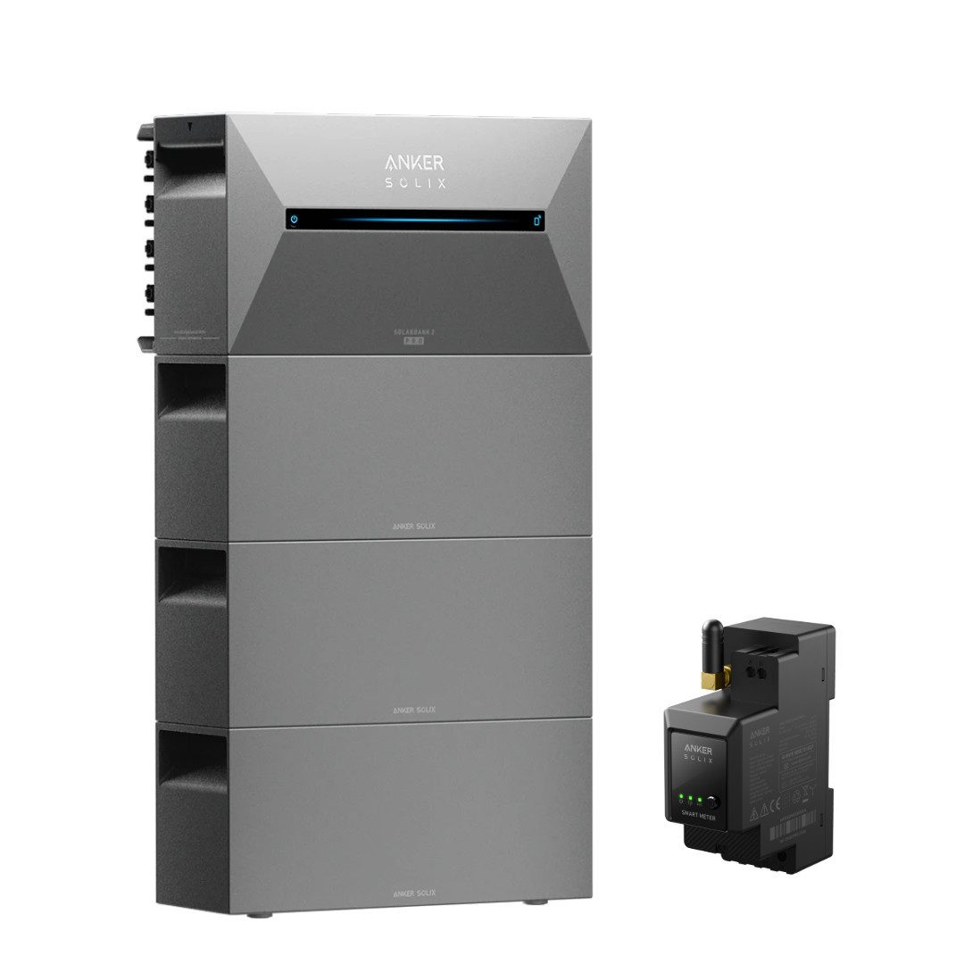 ANKER SOLIX 2 Pro Balkon-Speicher 1,6–9,6 kWh, inkl. Smart Meter, Erweiterungsakku optional