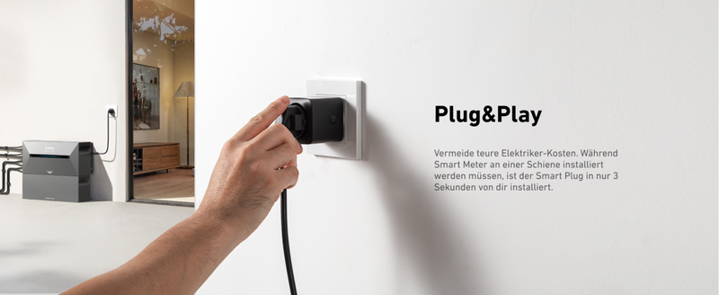 Anker SOLIX Smart Plug – Intelligenter WLAN/Bluetooth Stecker für Solarbank 2 Serie