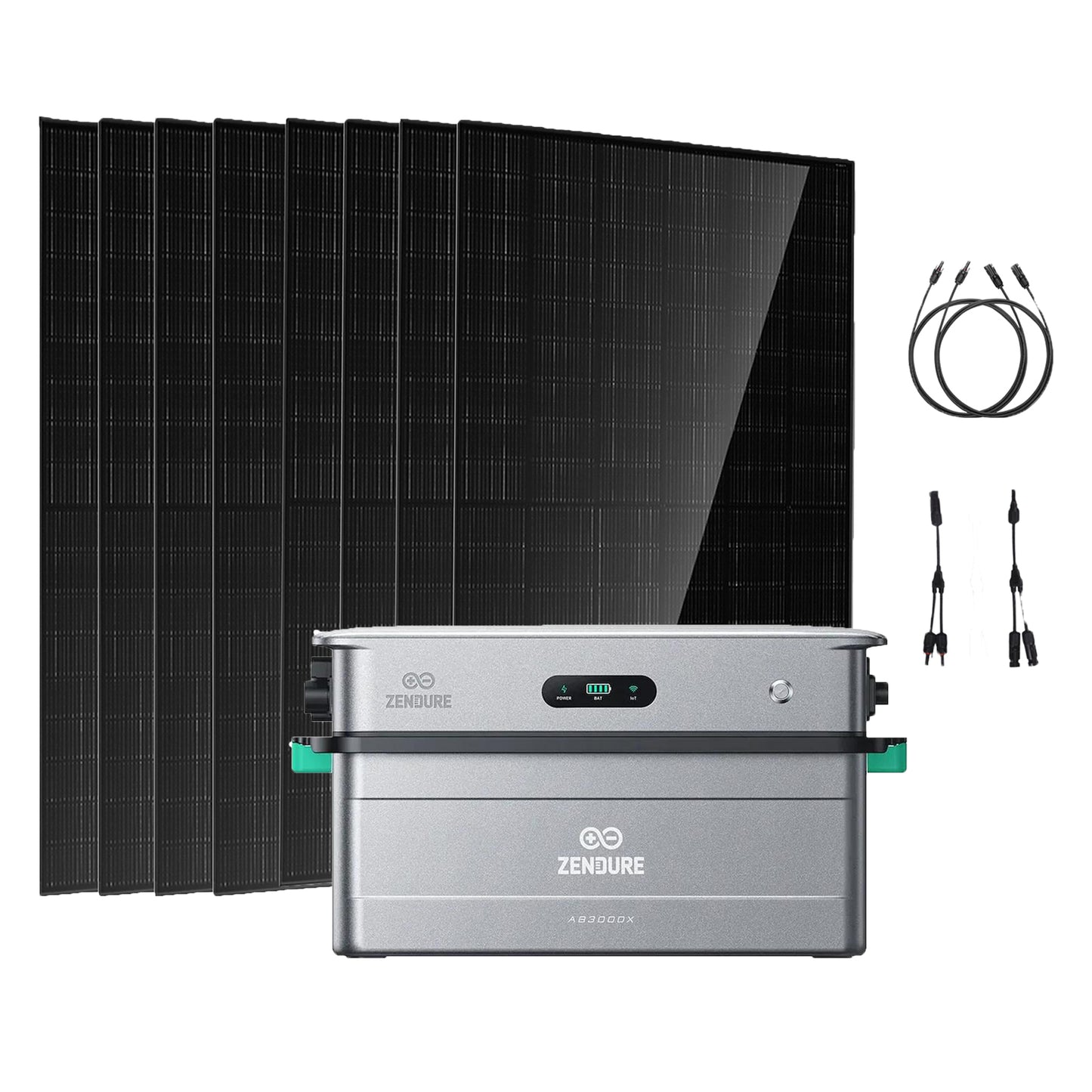 Zendure SolarFlow 2400 AC + AB3000X 2000/4000W Balkonkraftwerk, Effizient & Kostensparend,IP65