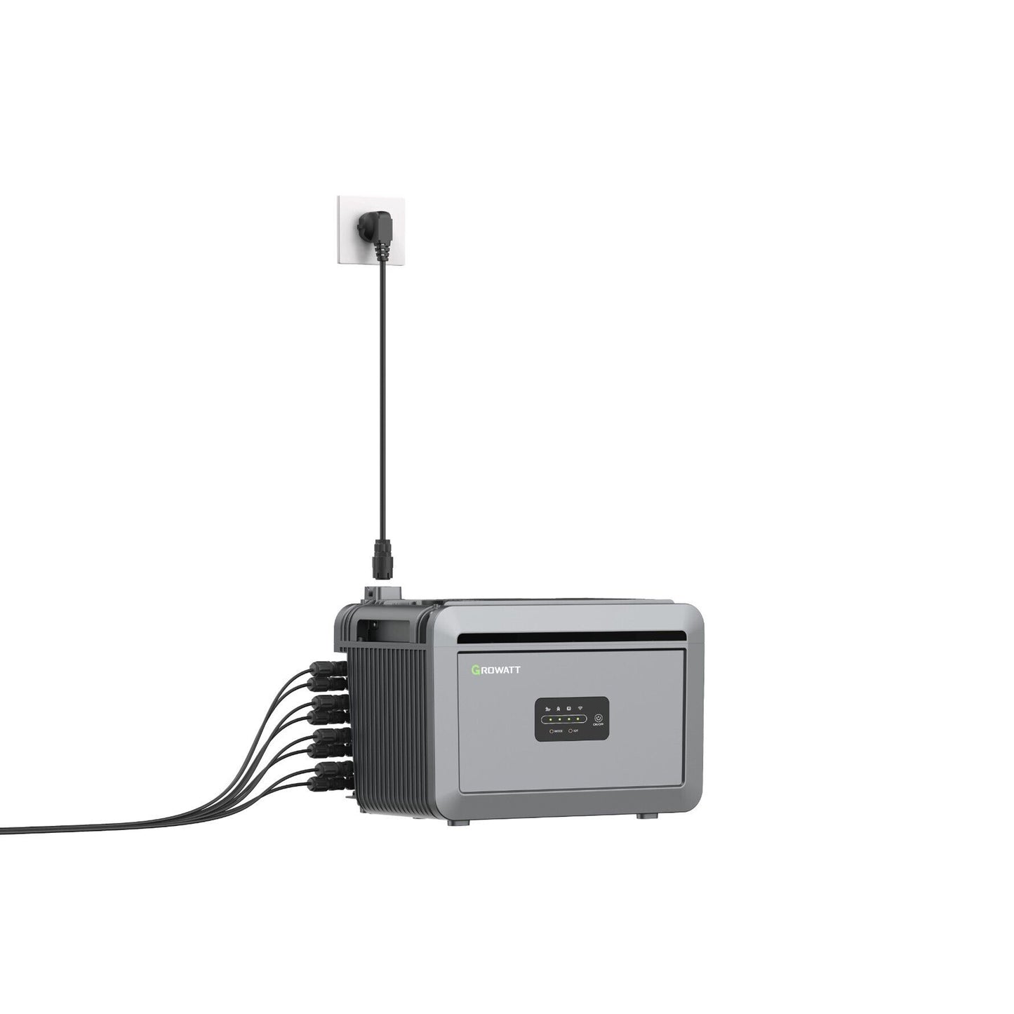 Growatt NEXA 2000 All in one Speicher(2048WH) mit 0/1/2/3 Erweiterungsakku, Einfache Installation, Balkonkraftwerke, IP66