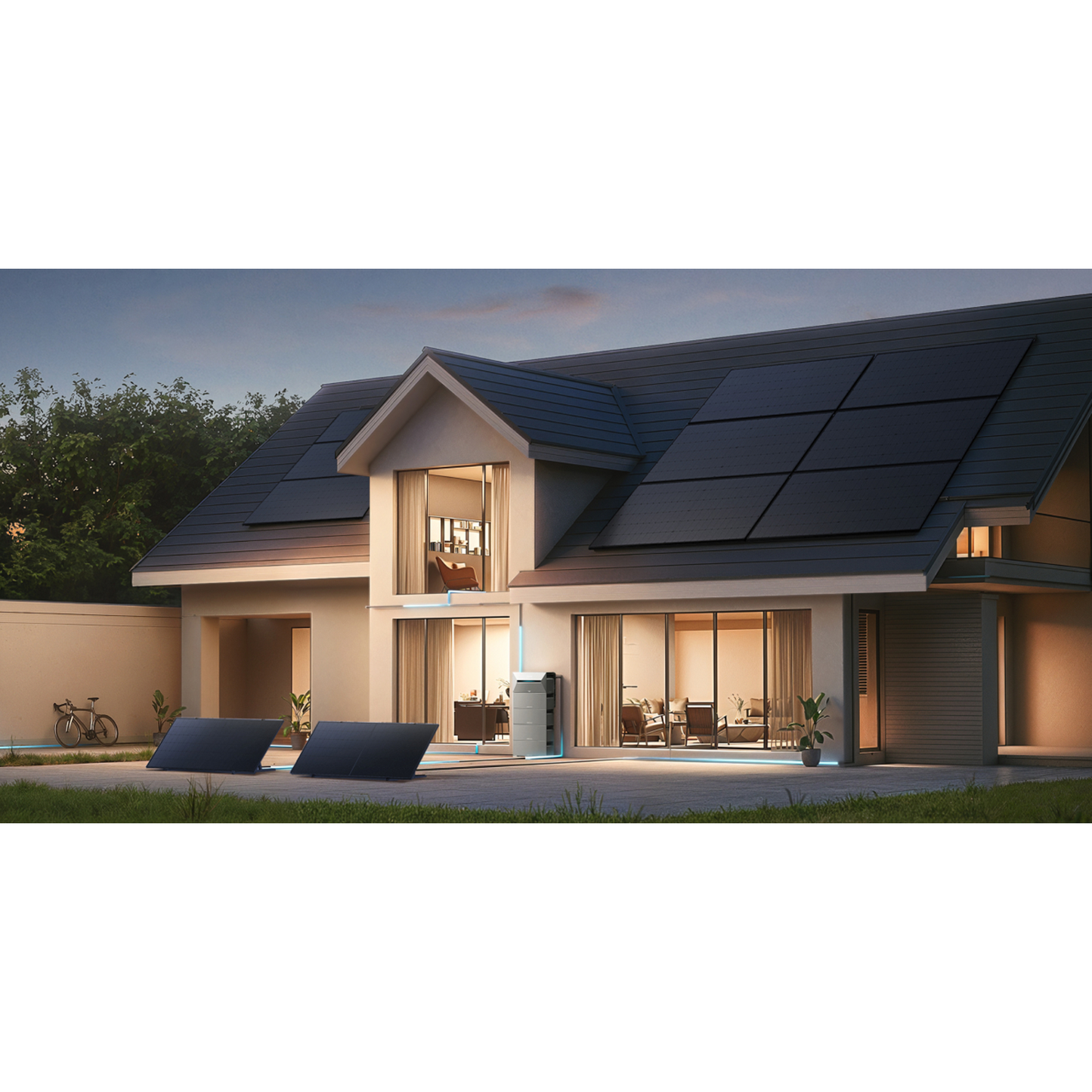 Anker SOLIX 2000W Balkonkraftwerk + Solarbank 3 Pro, 4×500W Module, Halterung optional