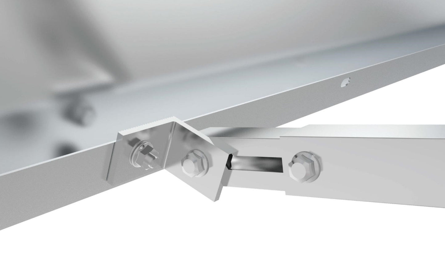 Balkon Einfache SolarModul Halterung Verstellbarer Winkel 0–30° Montageset für Geländer, Vormontiert