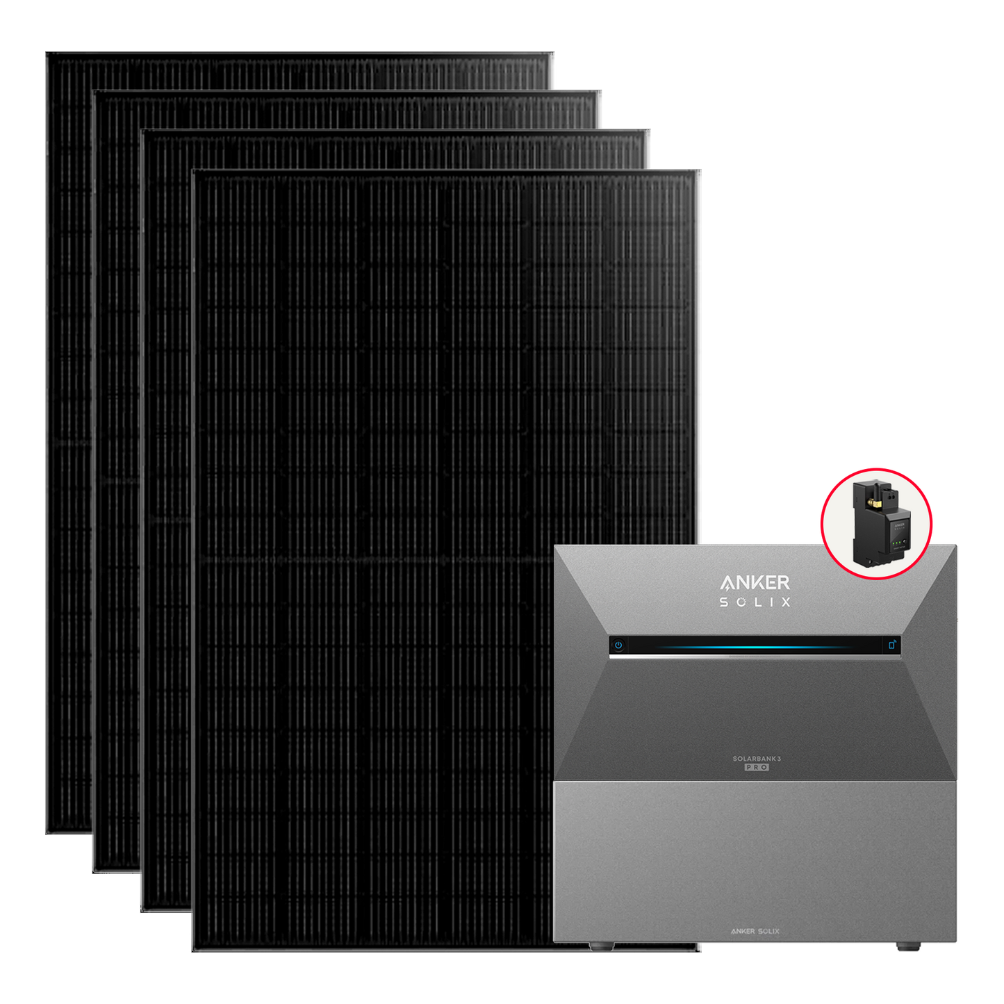 Anker SOLIX Solarbank 3 Pro 1760W Balkonkraftwerk mit Smart Meter, BP2700 optional, IP65