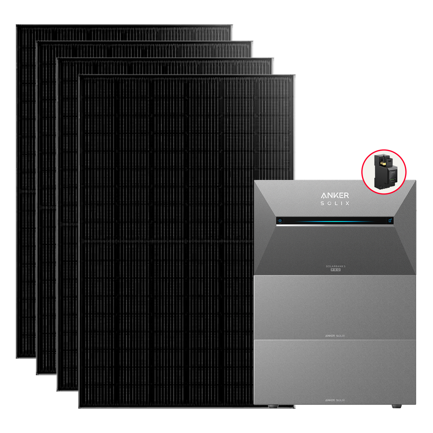 Anker SOLIX Solarbank 3 Pro 1760W Balkonkraftwerk mit Smart Meter, BP2700 optional, IP65