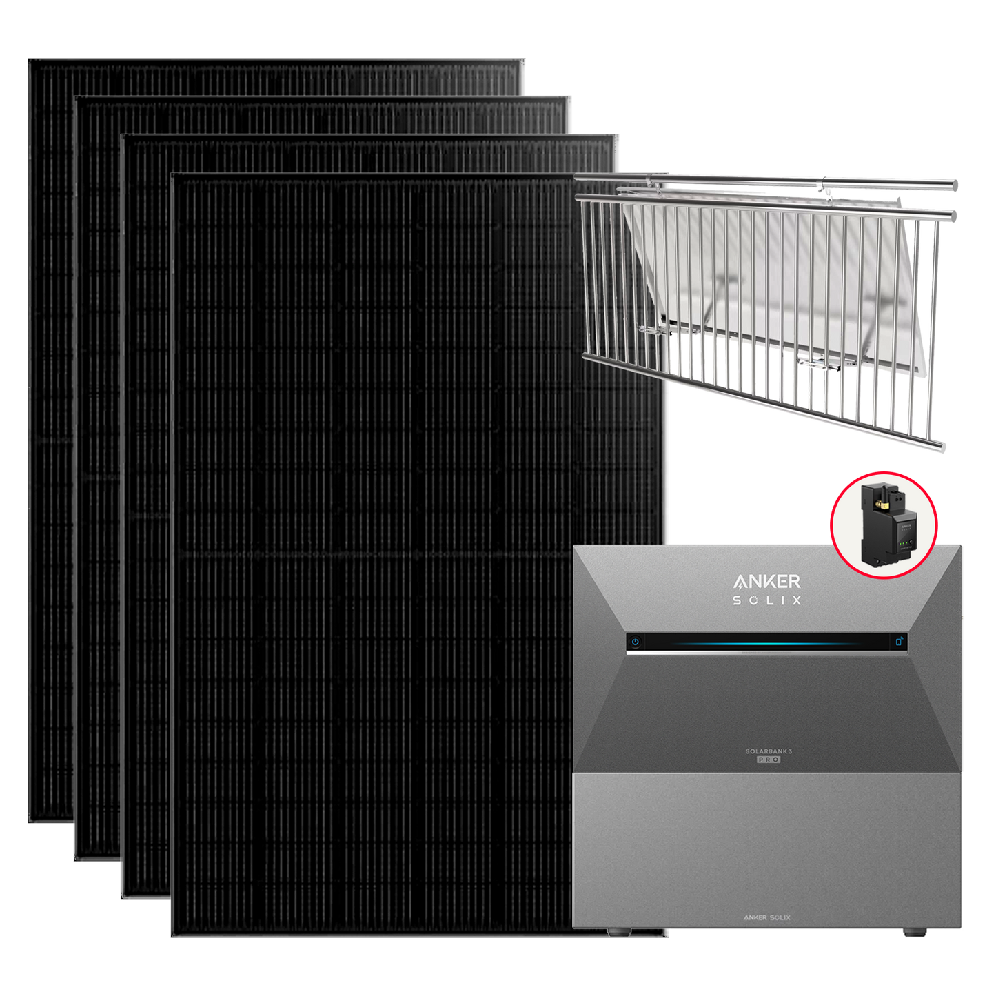 Anker SOLIX Solarbank 3 Pro 1760W Balkonkraftwerk mit Smart Meter, BP2700 optional, IP65