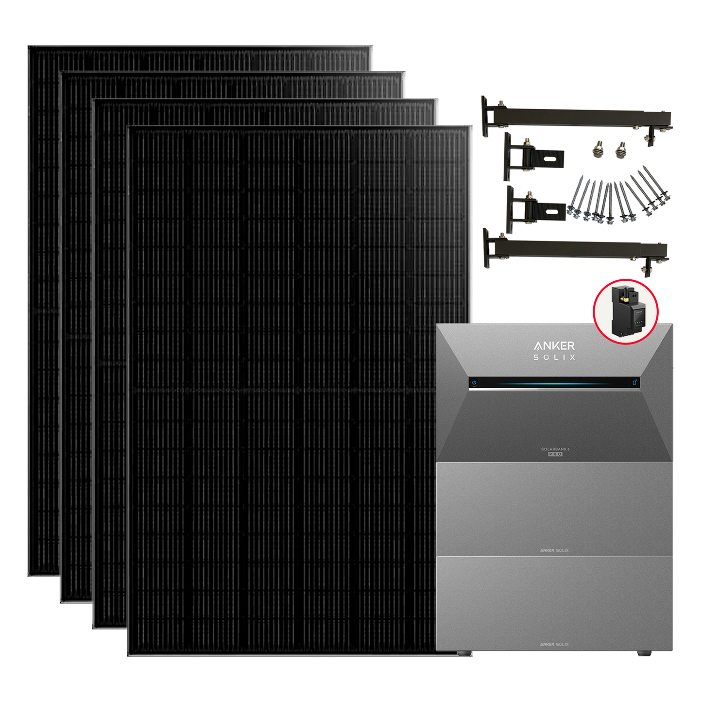 Anker SOLIX Solarbank 3 Pro 1760W Balkonkraftwerk mit Smart Meter, BP2700 optional, IP65
