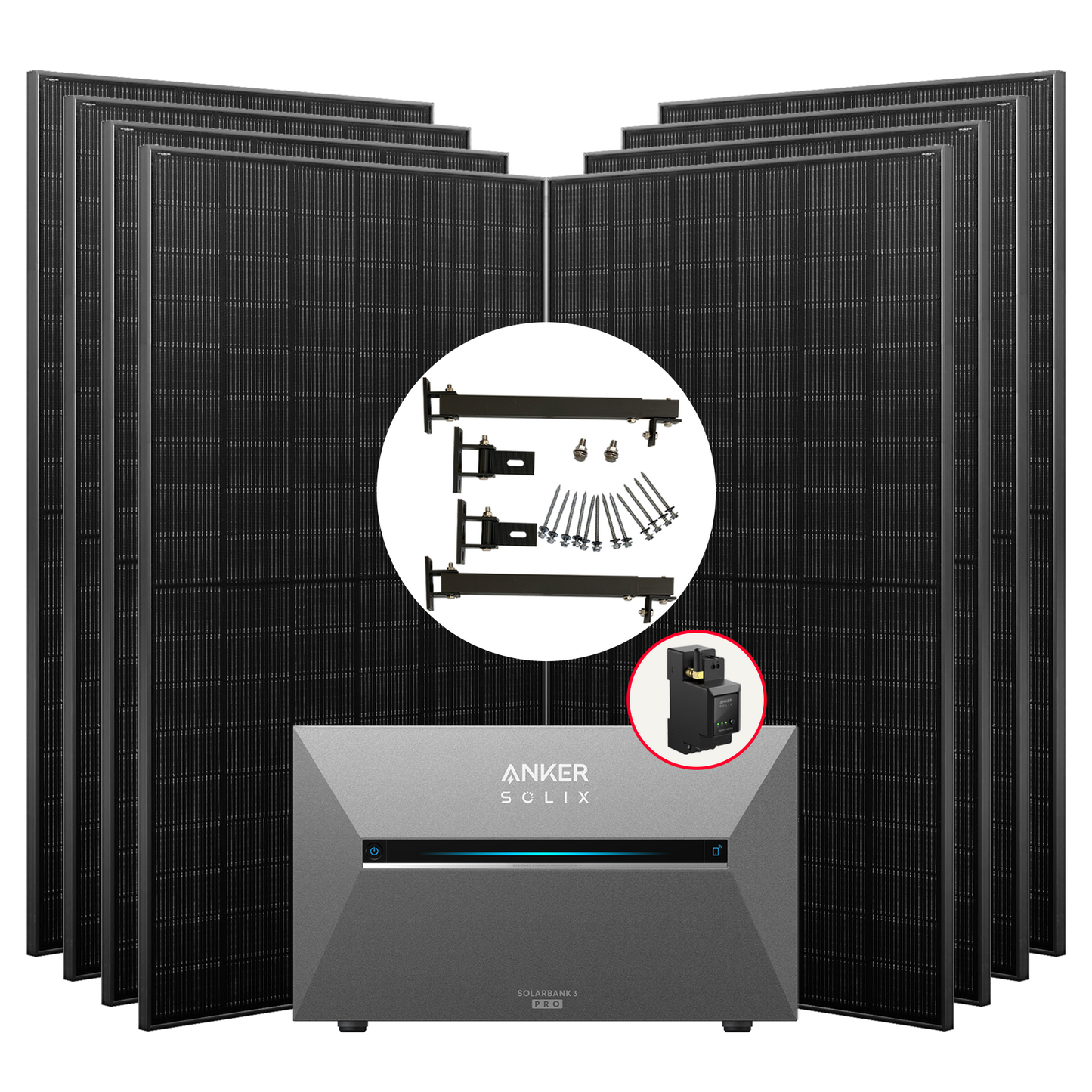 Anker SOLIX Solarbank 3 Pro 3560W Balkonkraftwerk mit Smart Meter, BP2700 optional, IP65