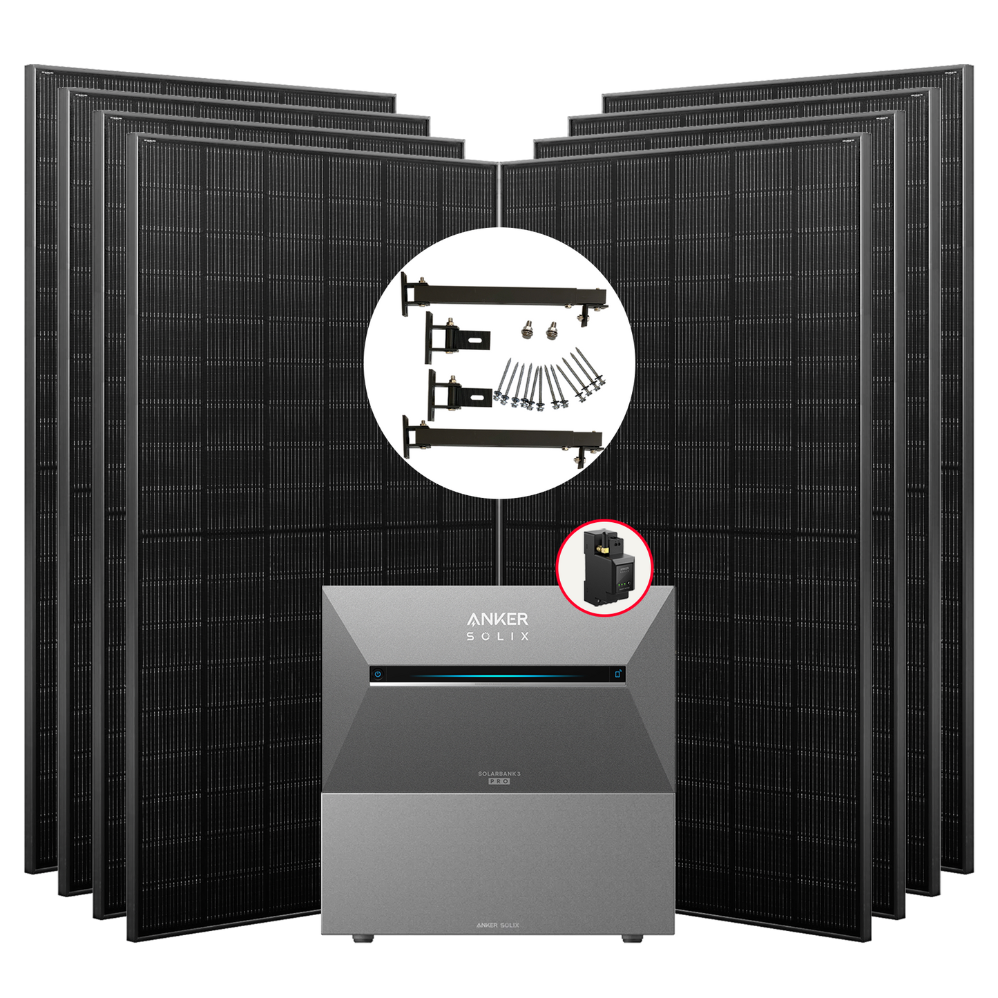 Anker SOLIX Solarbank 3 Pro 3560W Balkonkraftwerk mit Smart Meter, BP2700 optional, IP65