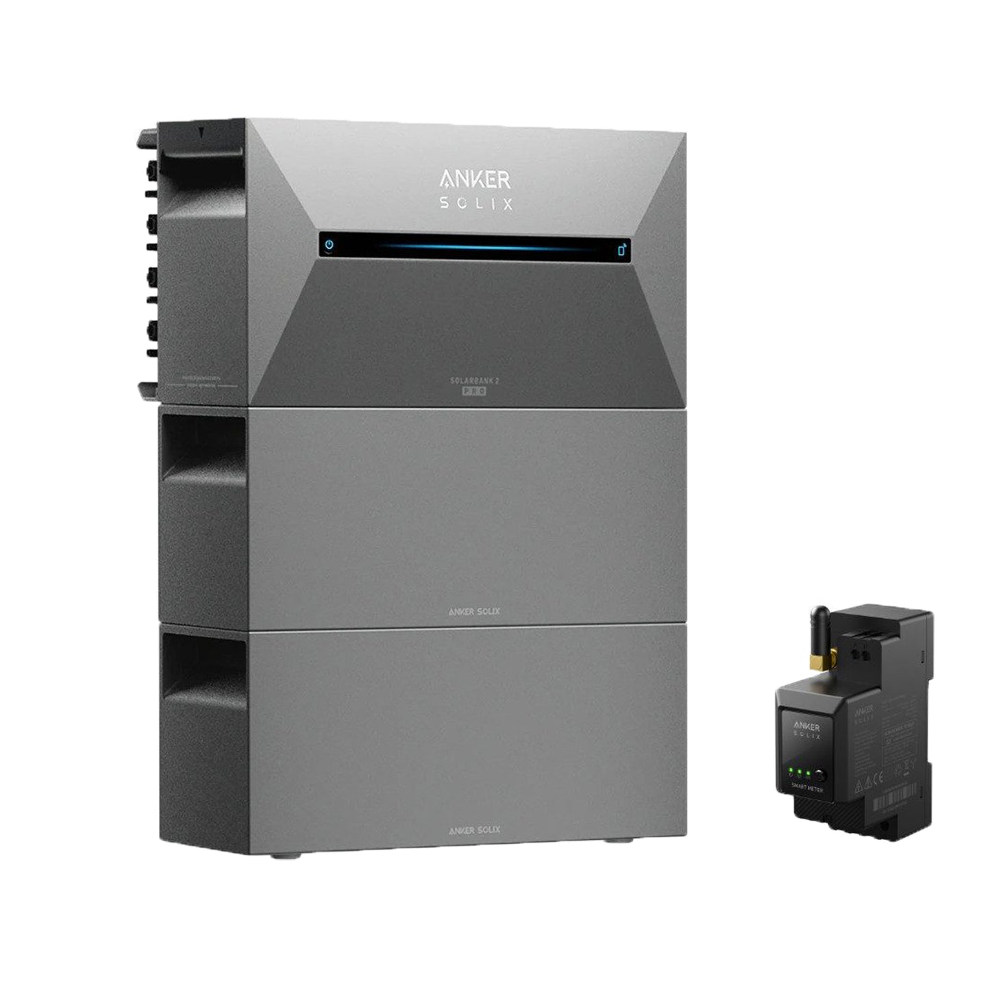 ANKER SOLIX 2 Pro Balkon-Speicher 1,6–9,6 kWh, inkl. Smart Meter, Erweiterungsakku optional