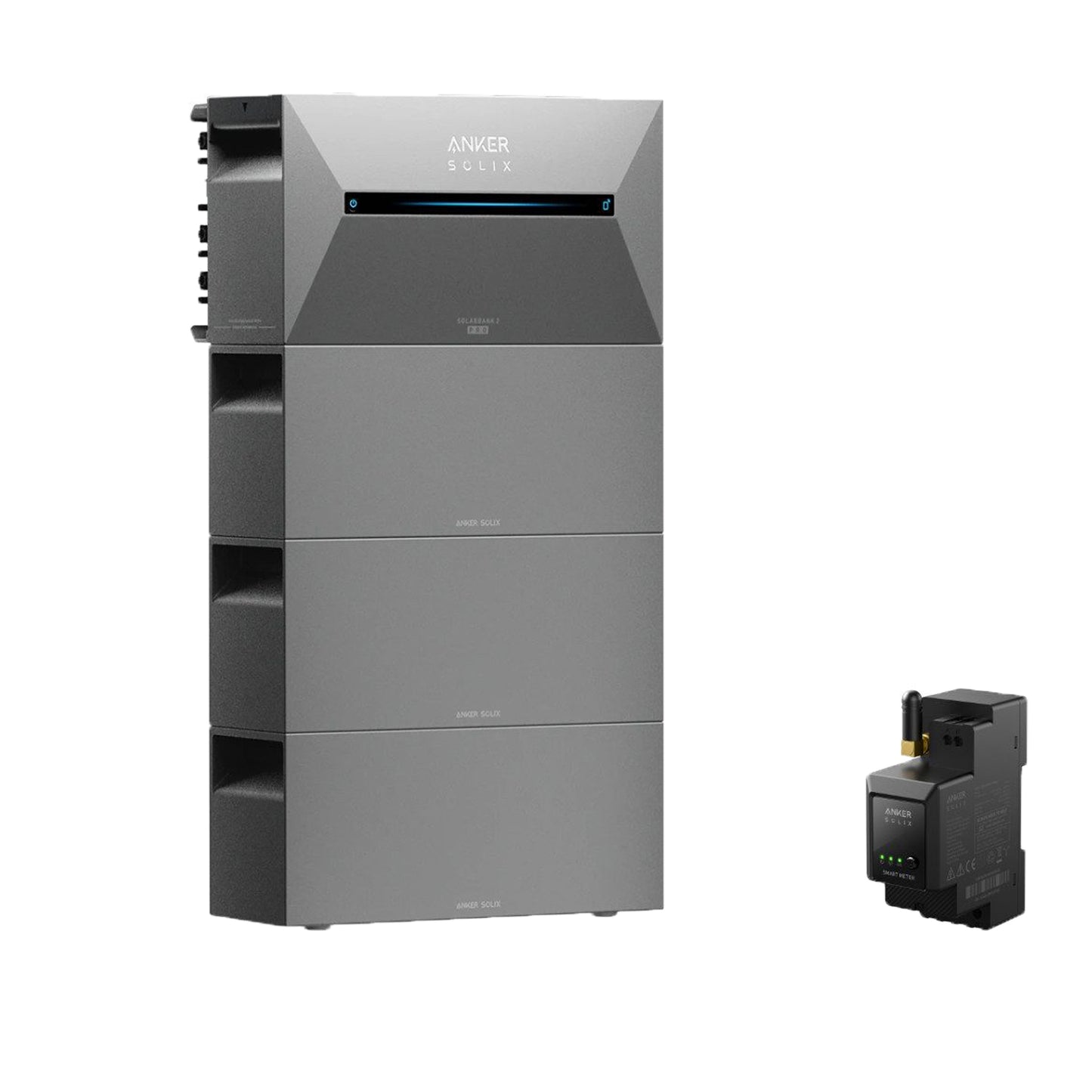 ANKER SOLIX 2 Pro Balkon-Speicher 1,6–9,6 kWh, inkl. Smart Meter, Erweiterungsakku optional