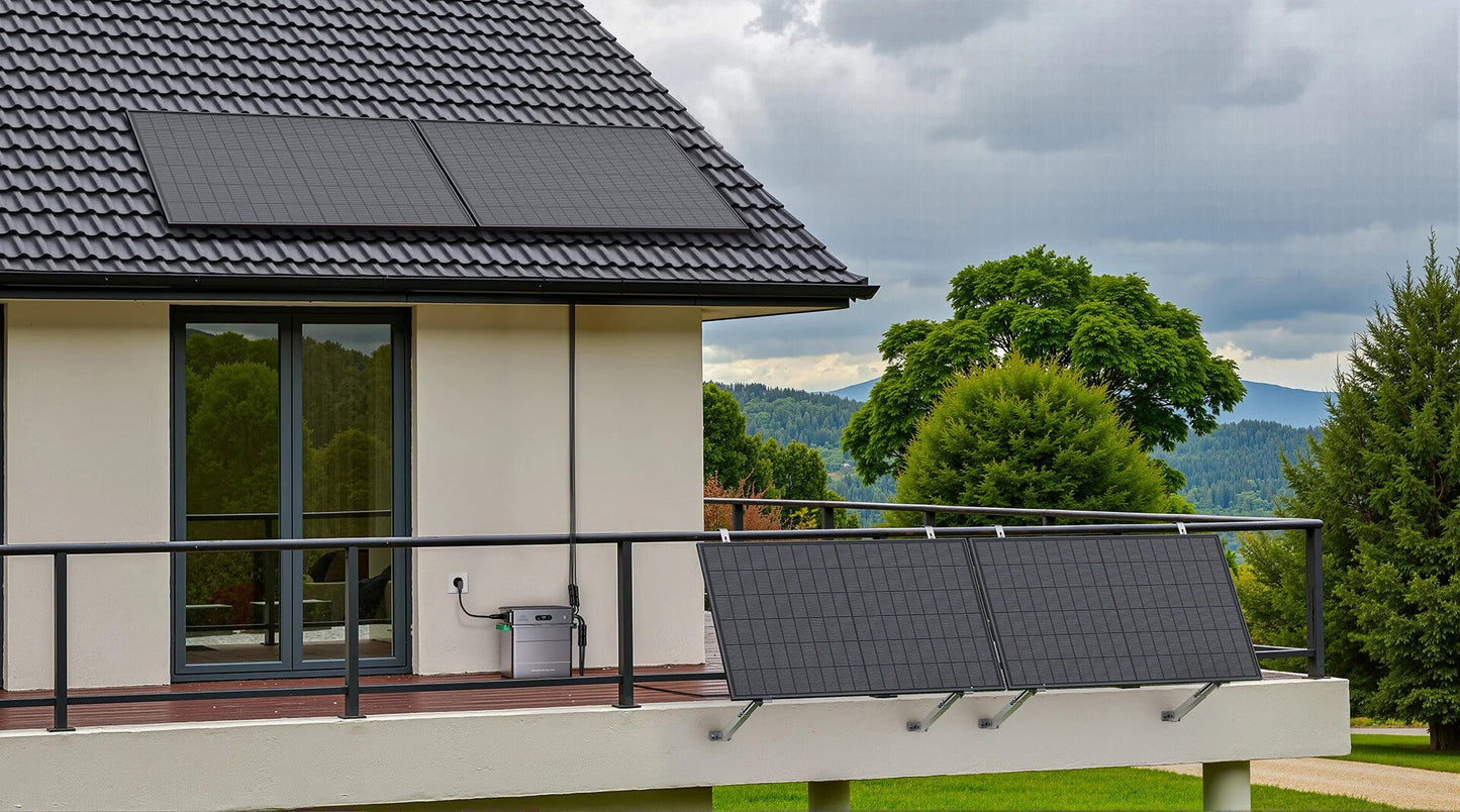 Zendure SolarFlow 800 Pro Balkonkraftwerk 890/1780W inkl. Solarpanels & KI-Management