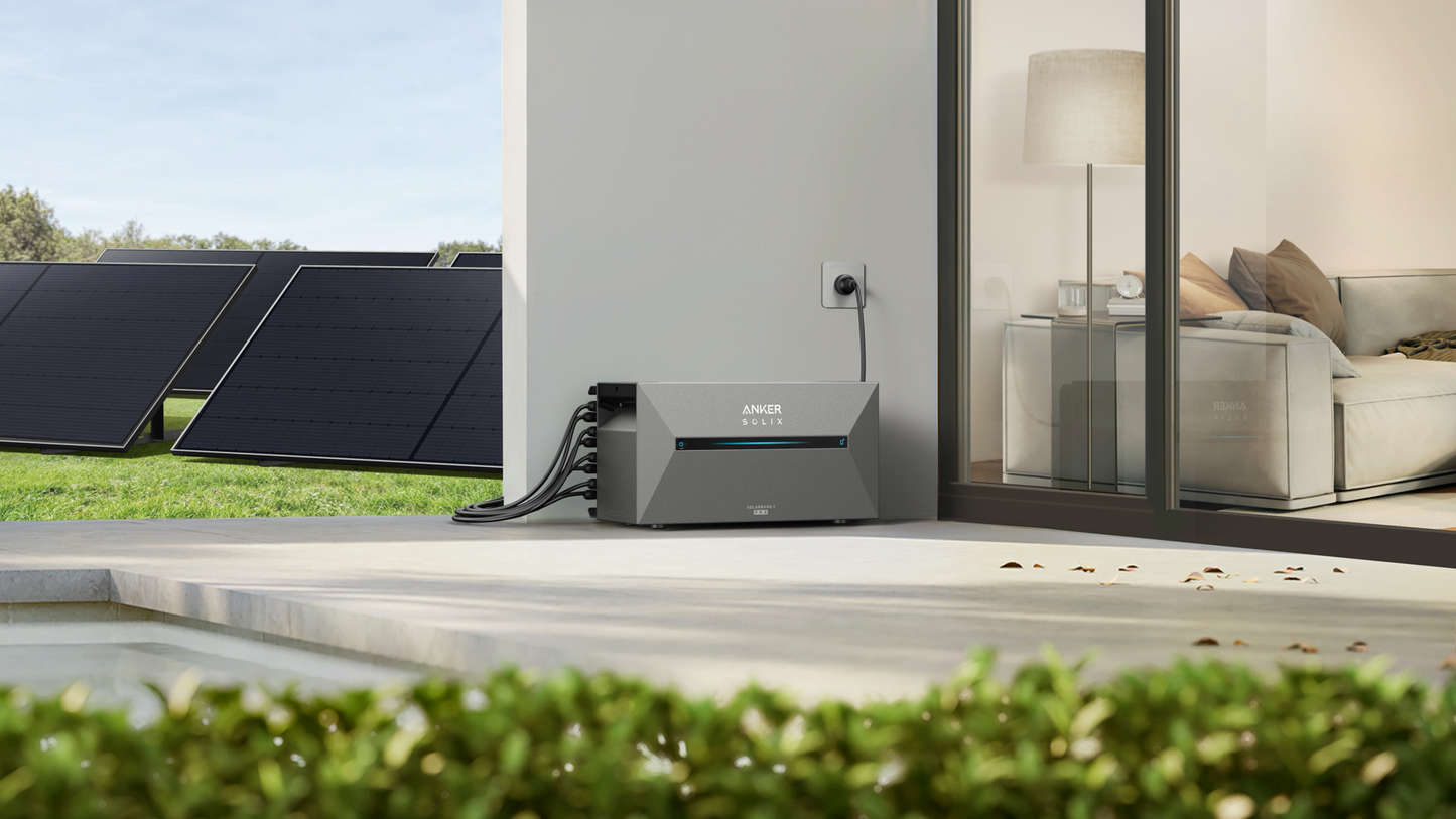 Anker SOLIX Solarbank 2 E1600 Pro 1600Wh Erweiterbar auf 9,6 kWh All-in-One-System mit integriertem Wechselrichter für Balkonkraftwerk, IP65