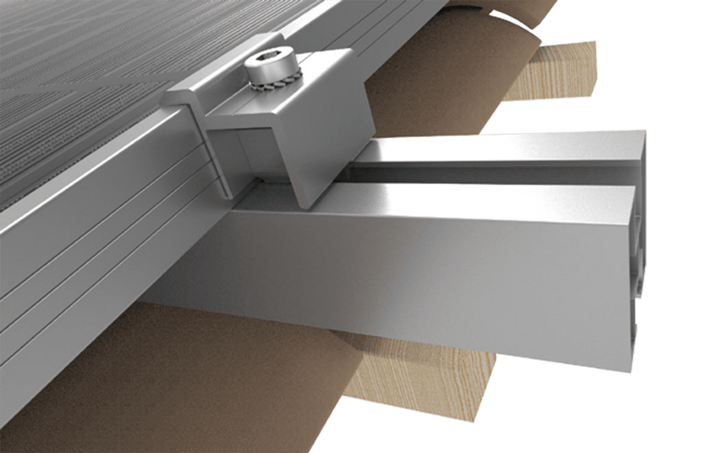 Intellisolaris Montagesystem Tile Roof Mounting System Vertikal aus Al6005-T5 & SUS304 für Solar Panels
