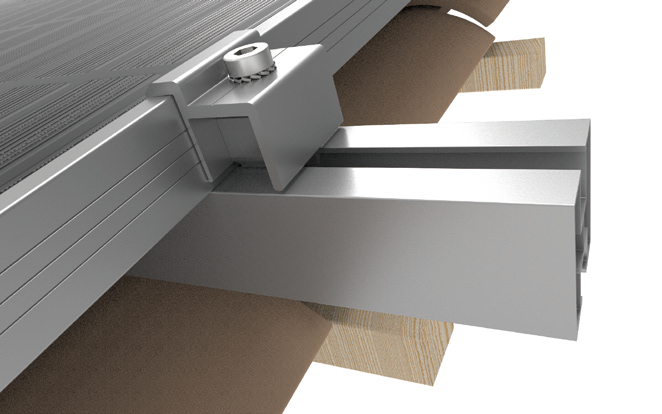 Intellisolaris Montagesystem Tile Roof Mounting System Vertikal aus Al6005-T5 & SUS304 für Solar Panels