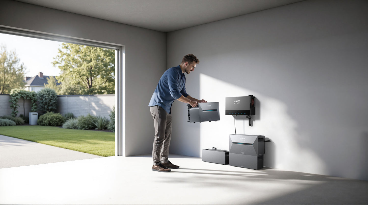 Anker SOLIX Power Dock für Photovoltaik – Bis 16 kW PV, 4,8 kW Einspeisung, Modular erweiterbar, Kompatibel mit Solarbank 2 / 3 Pro, EV-Laden 22 kW, App-Steuerung