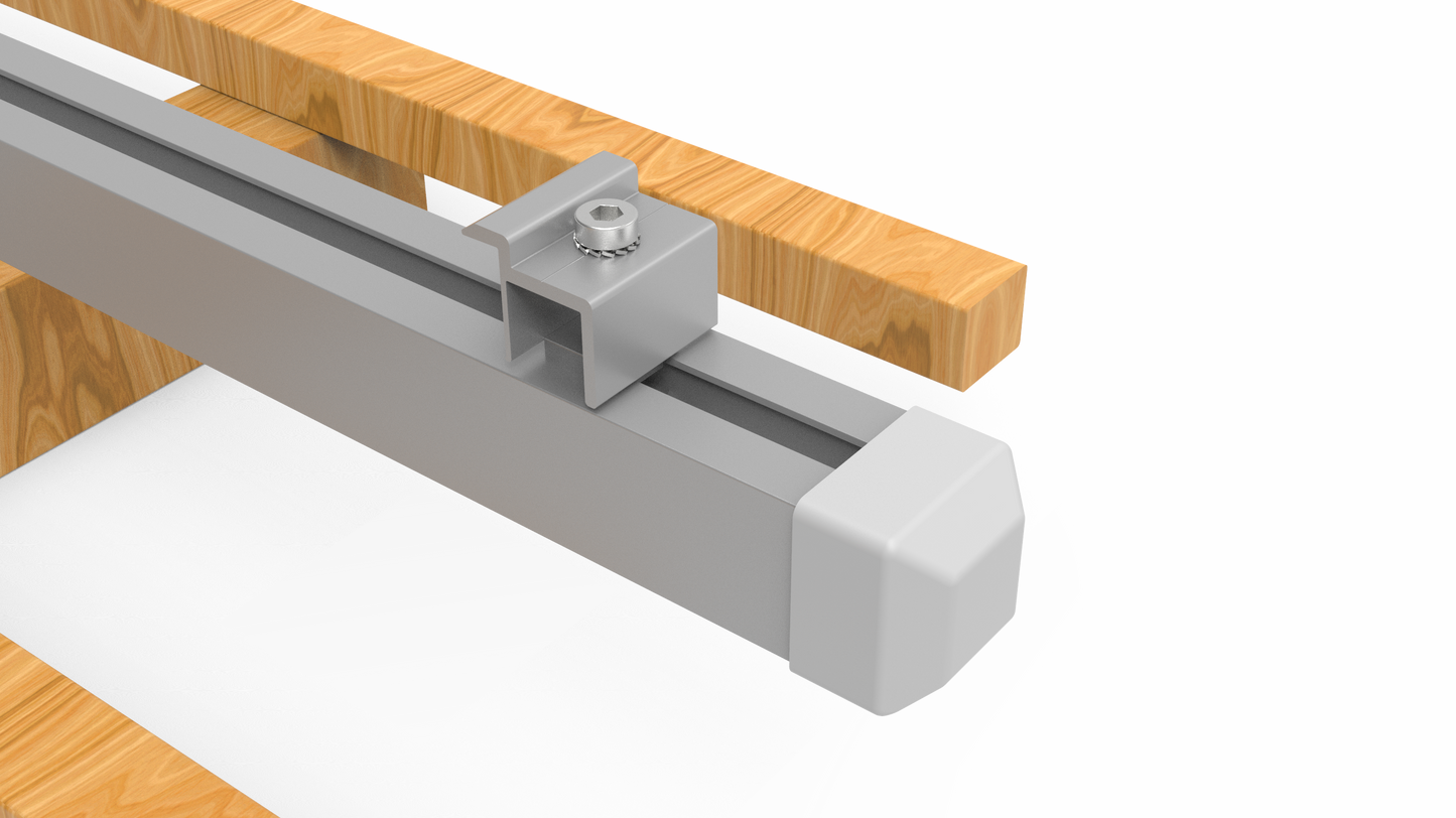 Intellisolaris Montagesystem Tile Roof Mounting System Vertikal aus Al6005-T5 & SUS304 für Solar Panels