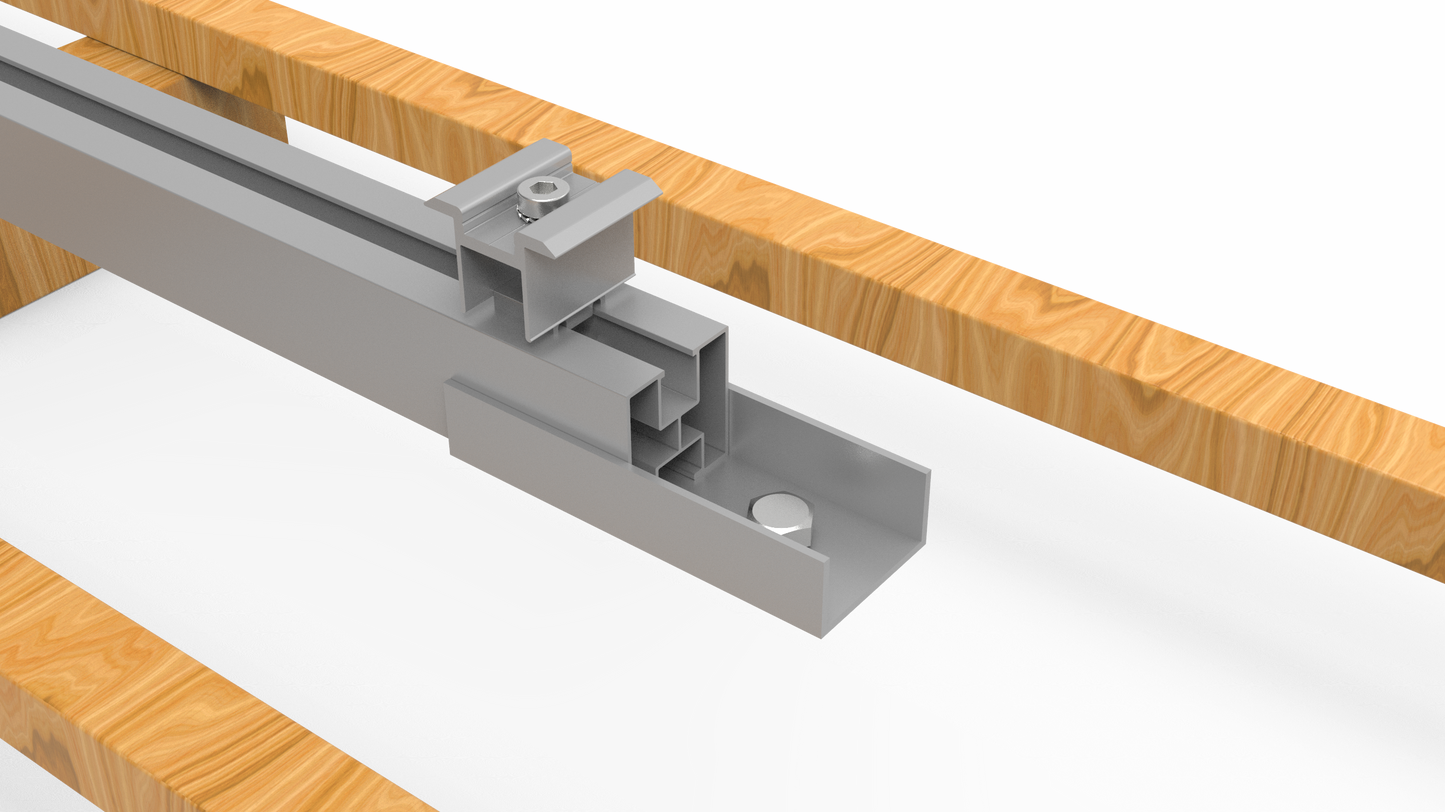 Intellisolaris Montagesystem Tile Roof Mounting System Vertikal aus Al6005-T5 & SUS304 für Solar Panels