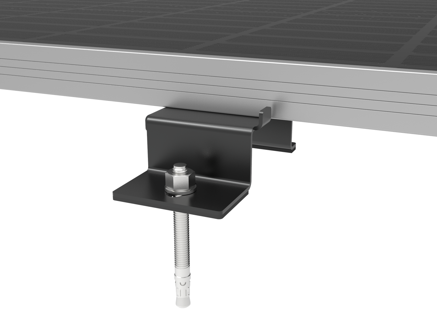PV-Dachhalterung Railless Montagesystem für geneigte Bitumen- & Metalldächer – Korrosionsbeständig, Montagezubehör (1 Paar)