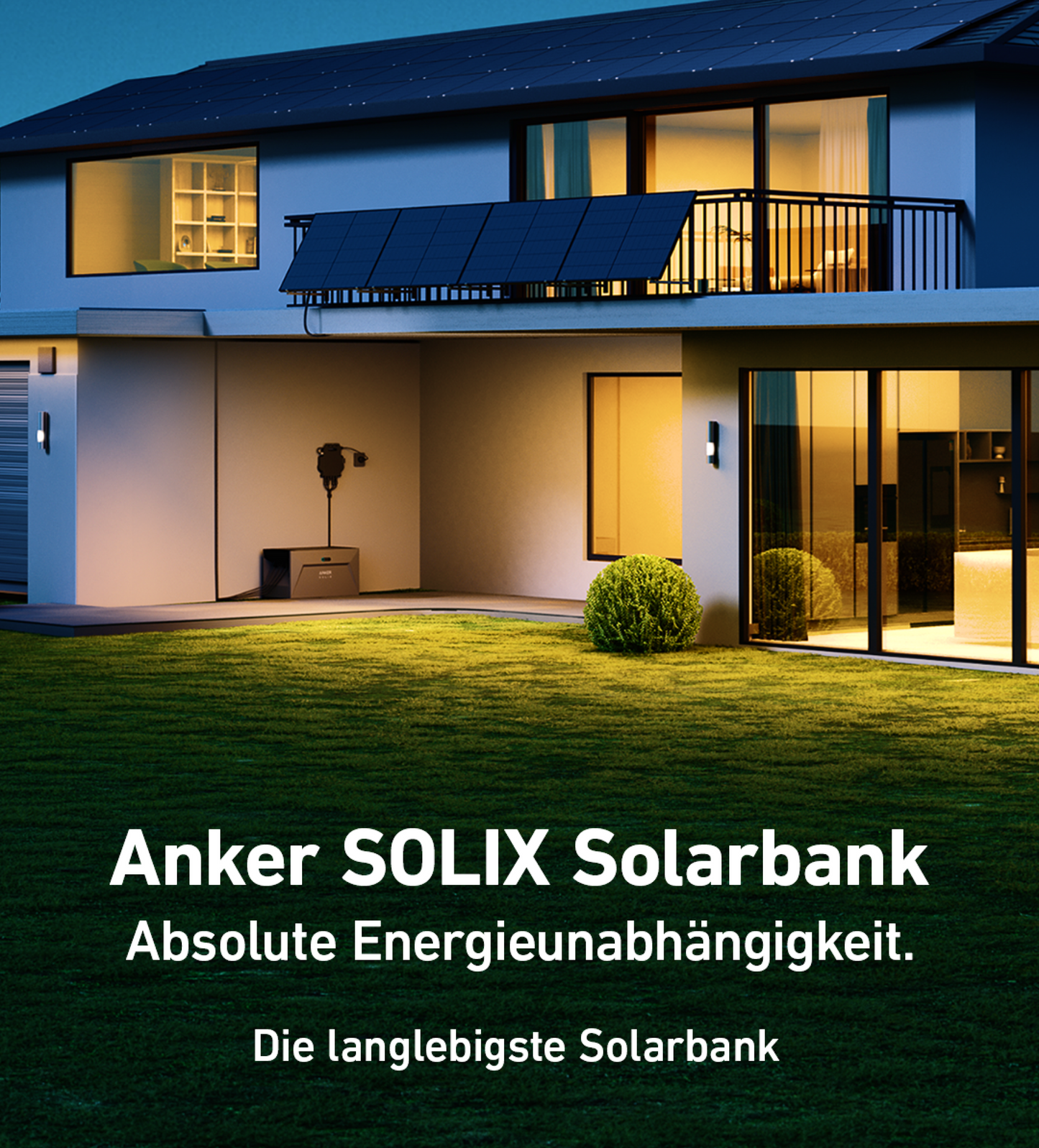 Anker SOLIX Solar Bank E1600 1,6 kWh, 6000 Ladezyklen, Integrierter 0W-Schalter & Heizmembran, IP65, Kompatibel mit Mikro-Wechselrichtern & Balkonkraftwerke