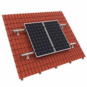Intellisolaris Montagesystem Tile Roof Mounting System Vertikal aus Al6005-T5 & SUS304 für 2 Solar Panels