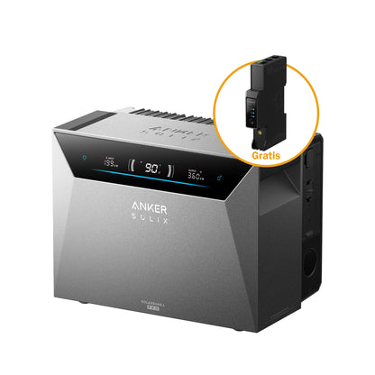 Anker SOLIX Solarbank 4 E5000 Pro – 5000W Solarspeicher mit 2500W Ausgangsleistung, 5kWh LiFePO4 Speicher & Notstromfunktion für Balkonkraftwerke