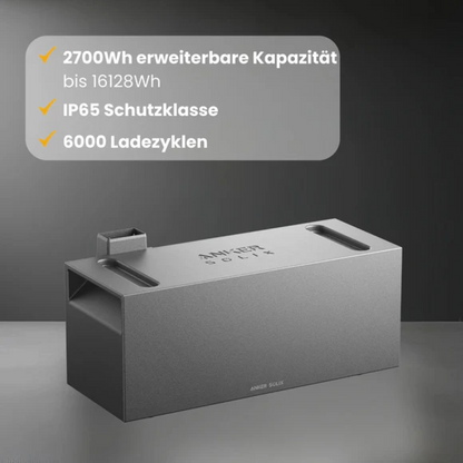 Anker SOLIX Solarbank 3 Pro 1760W Balkonkraftwerk mit Smart Meter, BP2700 optional, IP65
