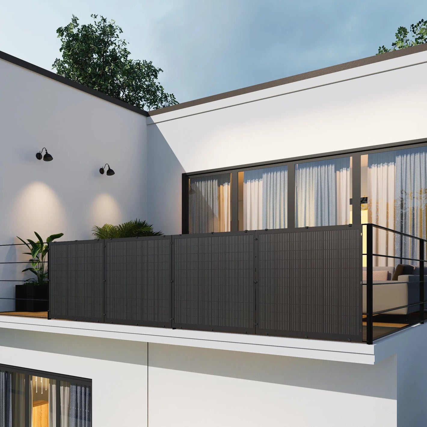 APEX Balkonkraftwerk Flexibles Solarmodul 1000W mit 800W APsystems EZ1-M Microinverter - IntelliSolaris