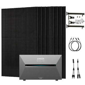 Anker SOLIX 4000W Balkonkraftwerk + Solarbank 3 Pro, 8×500W Module, Halterung optional - IntelliSolaris