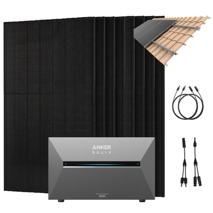 Anker SOLIX 4000W Balkonkraftwerk + Solarbank 3 Pro, 8×500W Module, Halterung optional