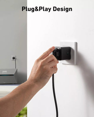 Anker SOLIX Smart Plug Gen 2 16A 3680W WLAN Intelligente Steckdose mit Energieüberwachung kompatibel mit Solarbank 2/3/4 Pro & Solarbank Max AC