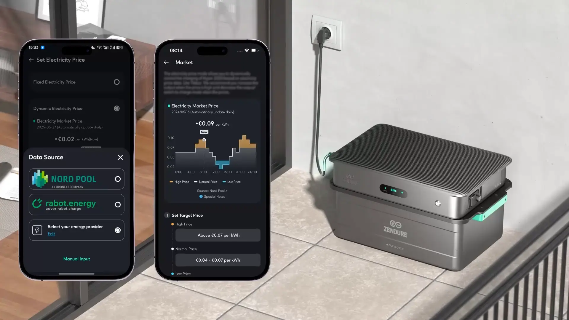 Zendure SolarFlow 2400 AC + AB3000X Speicher 2400W, IP65, ZEN+ OS - IntelliSolaris