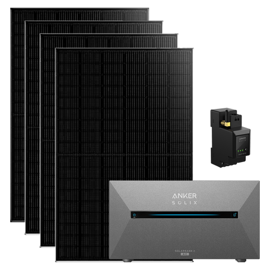 1740W Anker Solix Balkonkraftwerk Solix Solarbank 2 AC E1600 2000W mit Smart Meter IP65