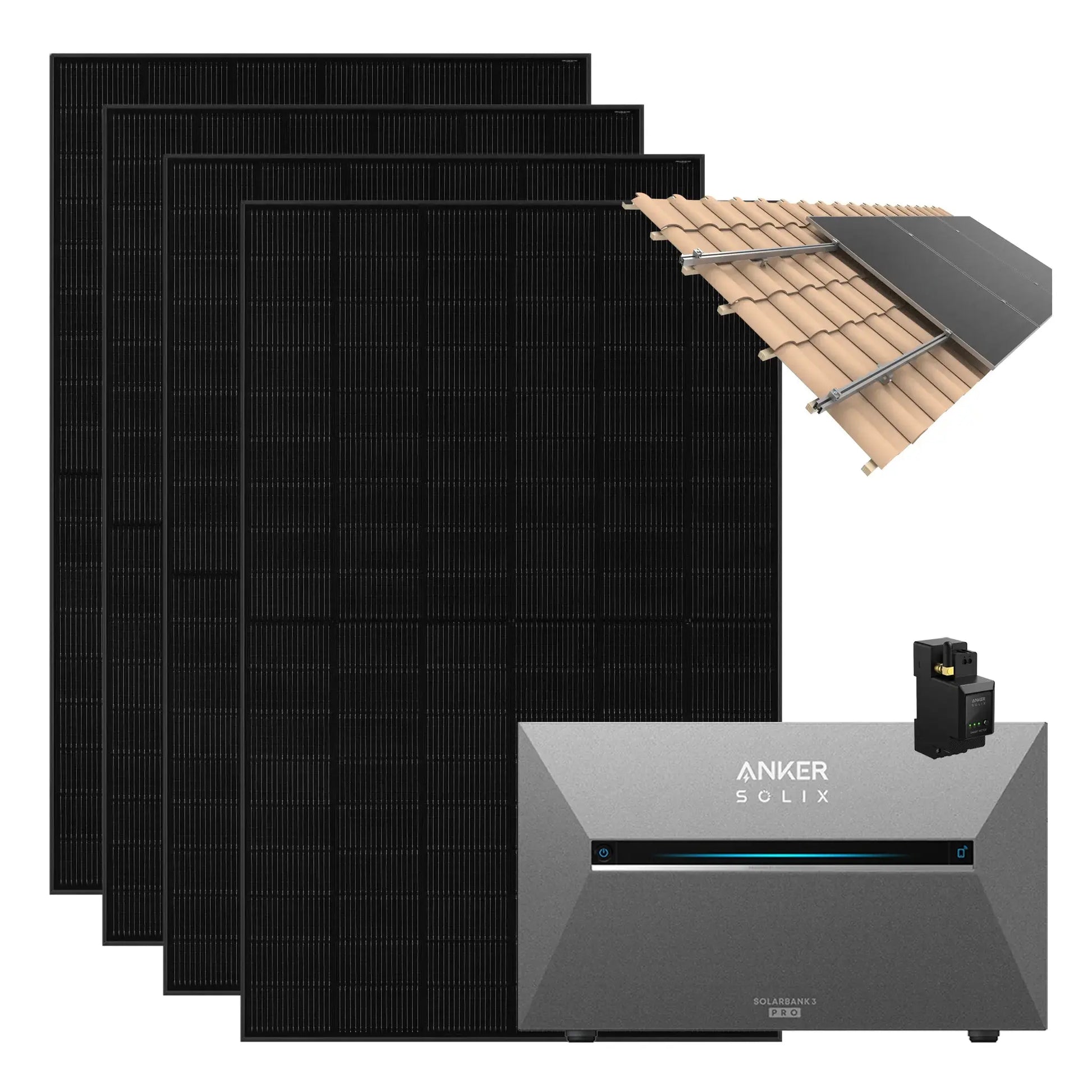 Anker SOLIX Solarbank 3 Pro 1.820 W Balkonkraftwerk mit Smart Meter,  IP65 Anker