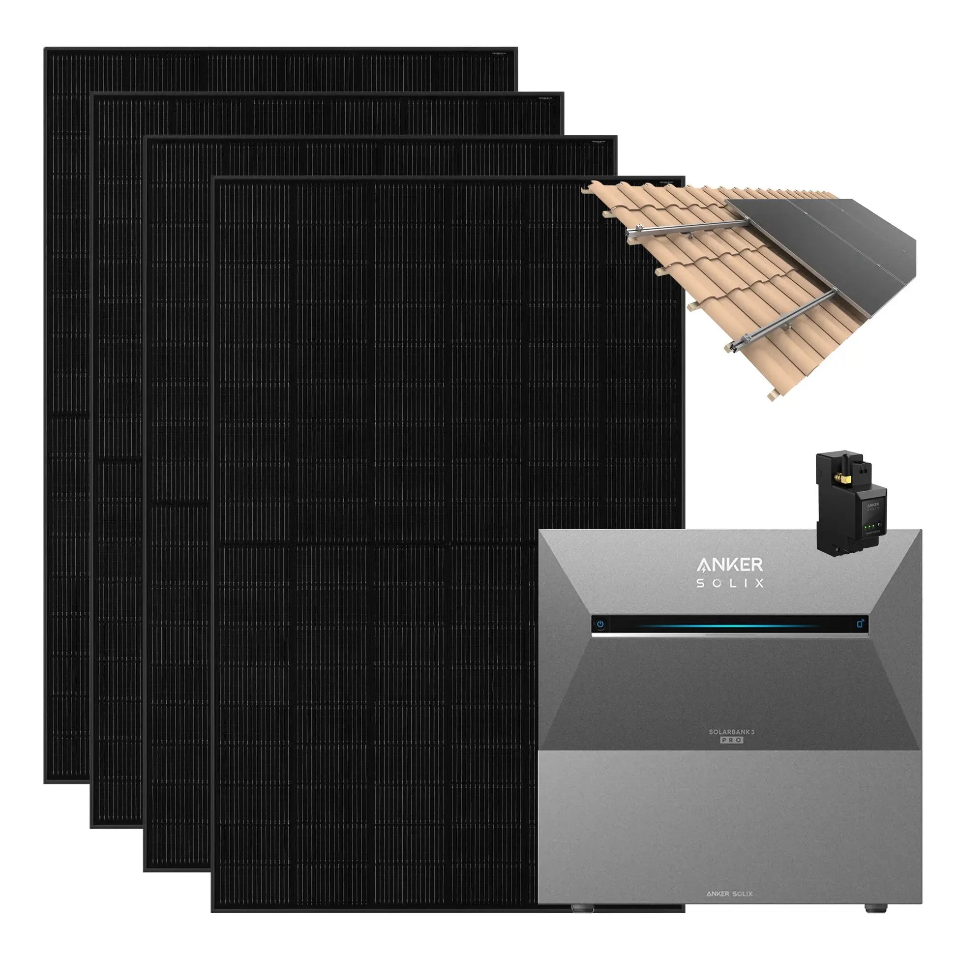 Anker SOLIX Solarbank 3 Pro 1.820 W Balkonkraftwerk mit Smart Meter,  IP65 Anker