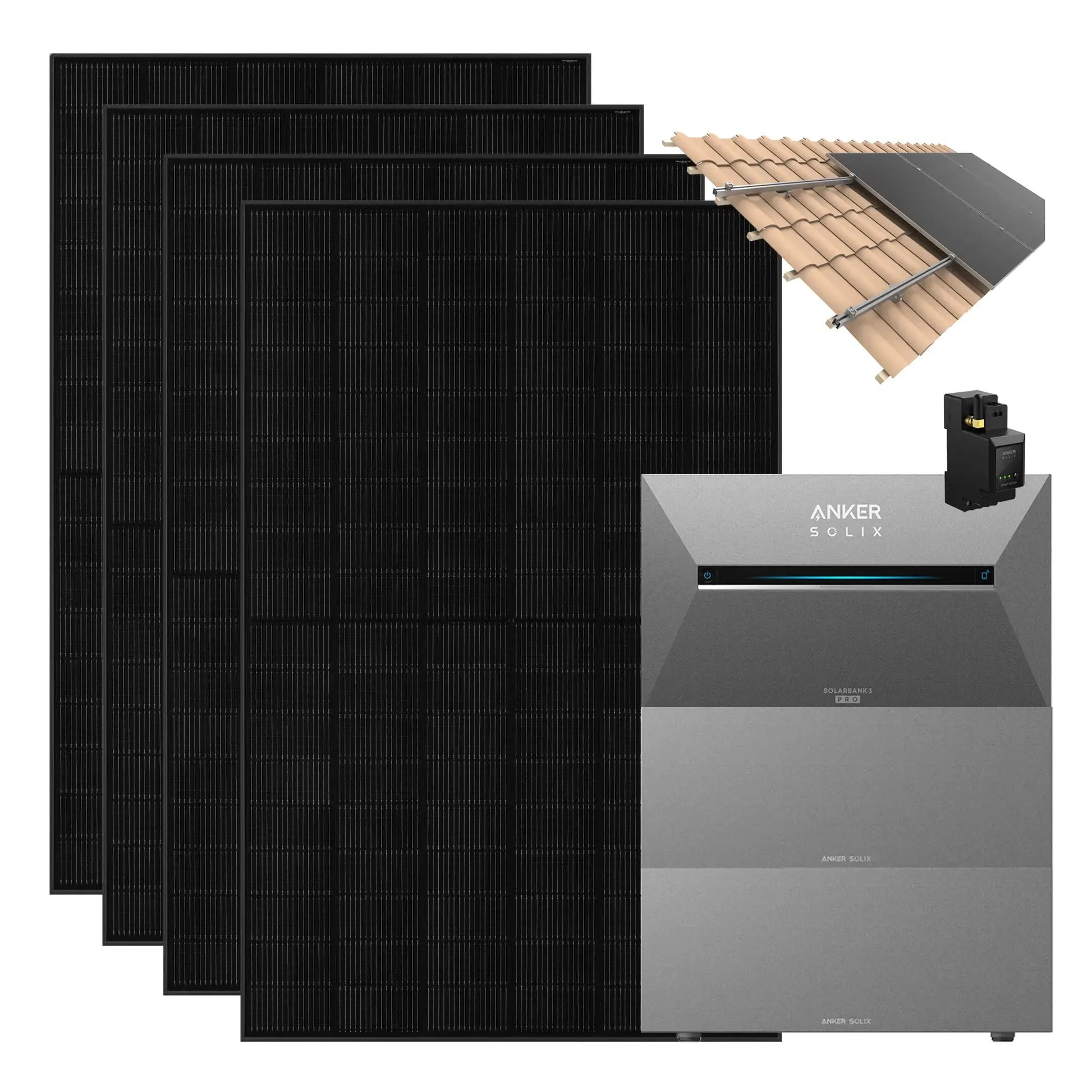 Anker SOLIX Solarbank 3 Pro 1.820 W Balkonkraftwerk mit Smart Meter,  IP65 Anker