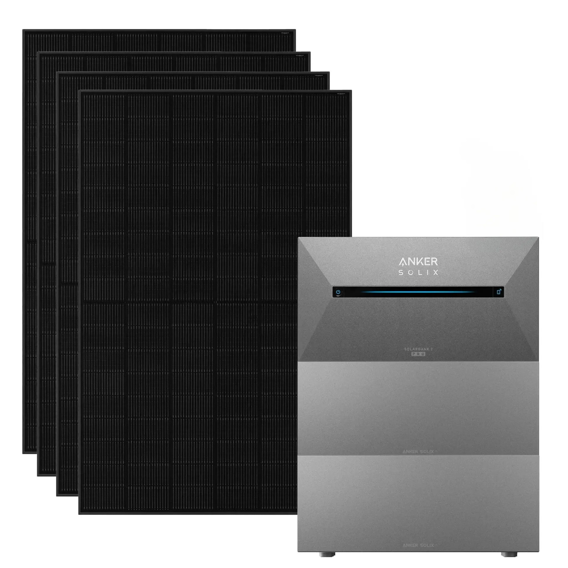 Anker SOLIX 1.820 W Balkonkraftwerk mit Solarbank 2 E1600 Pro 1.600 Wh, IP65 Anker