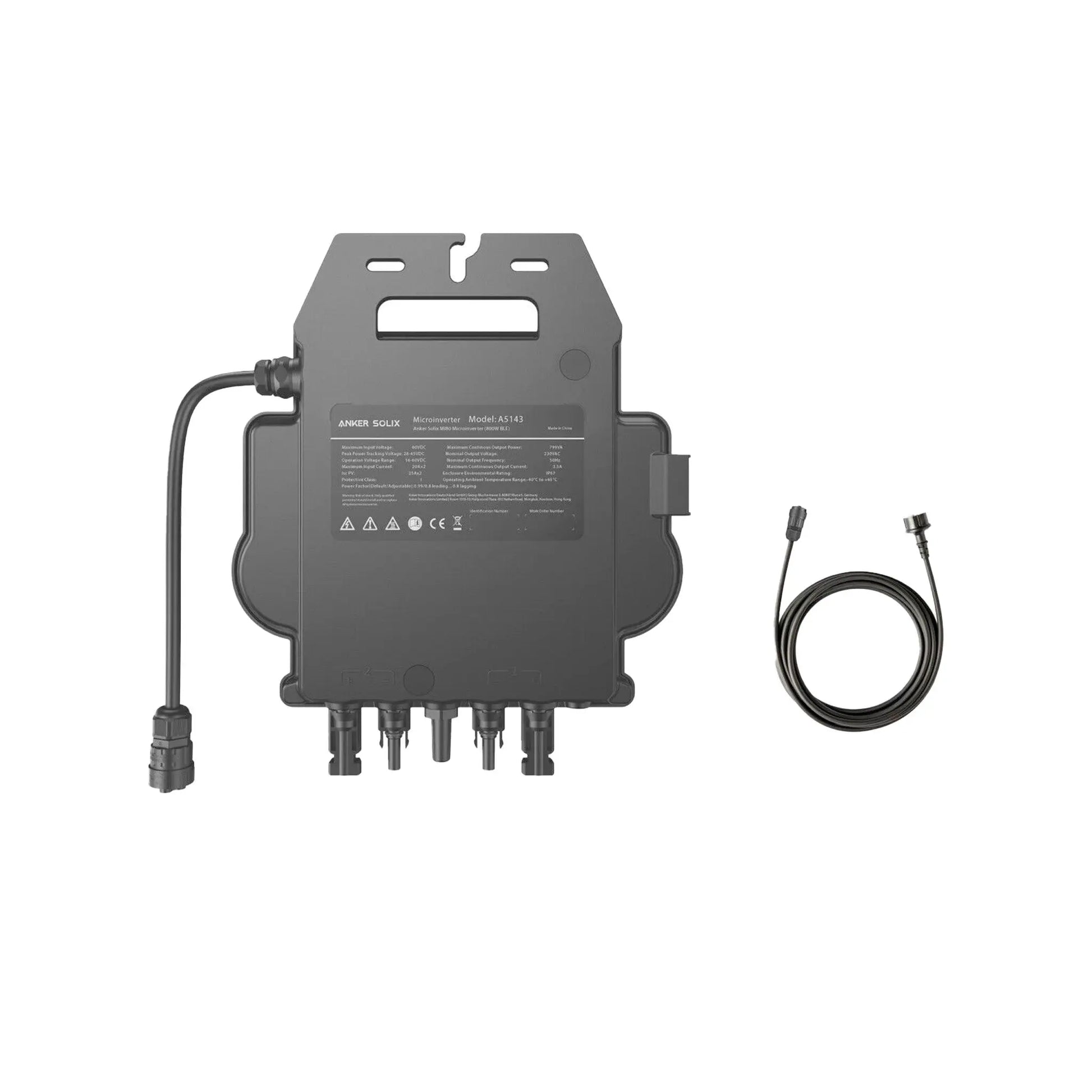 Anker SOLIX MI80 800W Mikro-Wechselrichter  Integriertes WLAN- und Bluetooth Anker