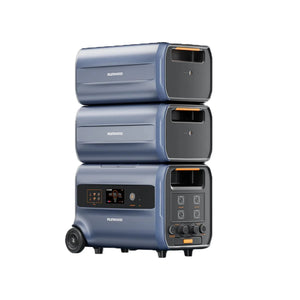 Runhood F2400 Balkonkraftwerkspeicher 2,4 kWh – Erweiterbarer bis 19,2 kWh, AC/DC Laden & Entladen, Notstromversorgung, Mobile Powerstation - IntelliSolaris