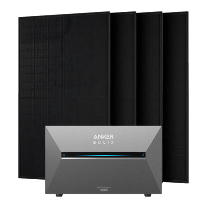 Anker SOLIX 2000W Balkonkraftwerk + Solarbank 3 Pro, 4×500W Module, Halterung optional