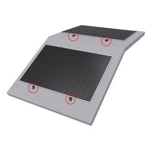 PV-Dachhalterung Railless Montagesystem für geneigte Bitumen- & Metalldächer – Korrosionsbeständig, Montagezubehör (1 Paar)