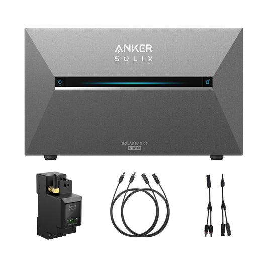 Anker SOLIX Solarbank 3 E2700 Pro 3600W LiFePO4 mit Smart Meter mit Kable Set