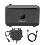 Growatt NOAH 2000 Solarspeicher 2048Wh LiFePO4 mit 1800W PV-Eingang, Smart App Control, IP66, für Balkonkraftwerke mit NEO 800W Mikro-Wechselrichter - IntelliSolaris